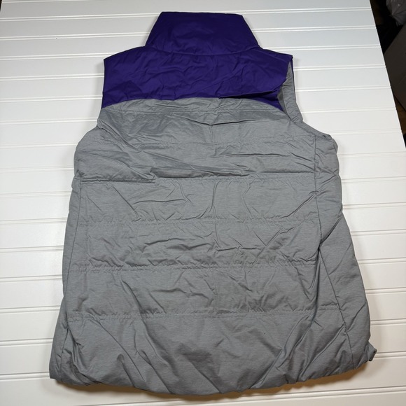 Nike Clemson Tigers Full Zip Puffer Vest Women's Medium Purple Gray NWT - Picture 2 of 6